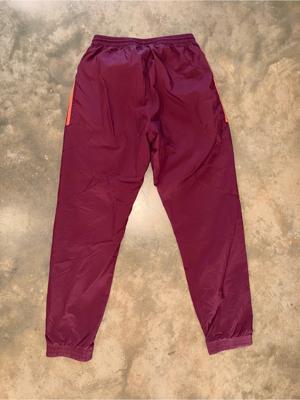adidas Originals Burgundy Trefoil Track Jogger Pants Medium - Picture 3 of 12